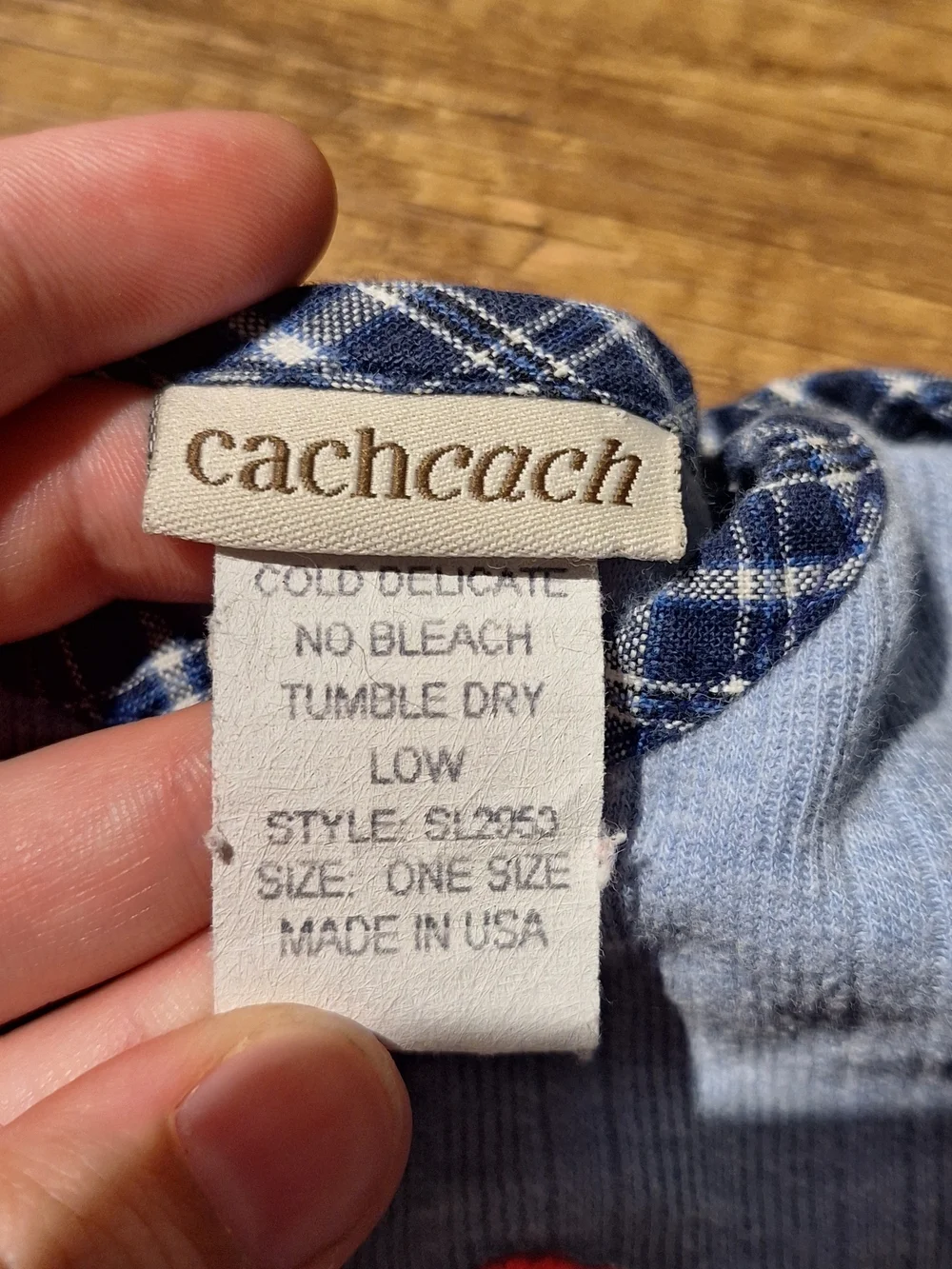 Vintage Cach Cach Light Blue Bear Applique Kids Sleeper Gown